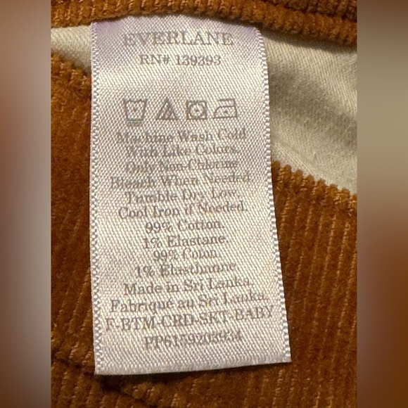 Everlane Revolve Corduroy Button Front Skirt - Picture 9 of 9
